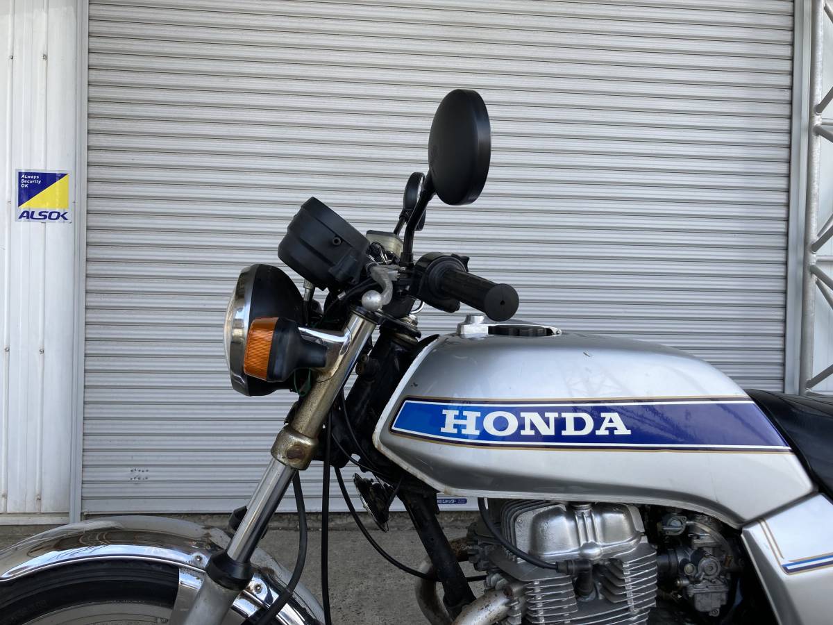 輸入旧車.国内登録済.自賠責保険1年付】ホンダ CB250N 銀青34718 程度