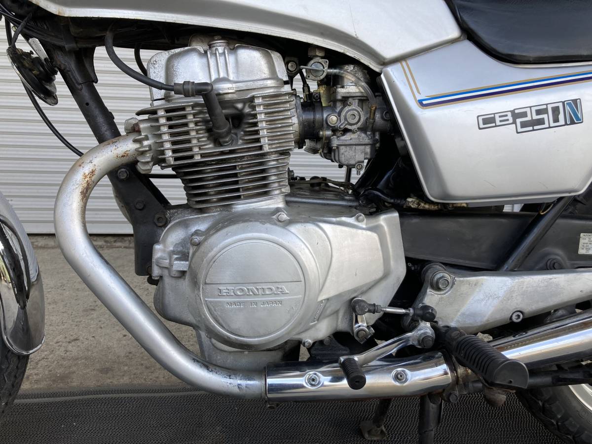 輸入旧車.国内登録済.自賠責保険1年付】ホンダ CB250N 銀青34718 程度 輸入旧車.国内登録済.自賠責保険1年付】ホンダ CB250N 銀青34718 程度