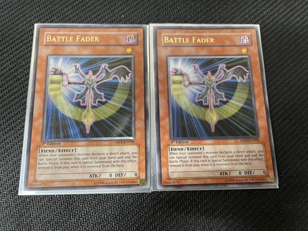 【新品，品質保証】 管理番号255 2枚セット 1st Edition バトルフェーダー/Battle Fader ABPF-EN006 レリーフ 英語版 遊戯王(英語版)｜売買されたオークション情報、yahooの商品情報をアーカイブ公開 - オークファン 海外版