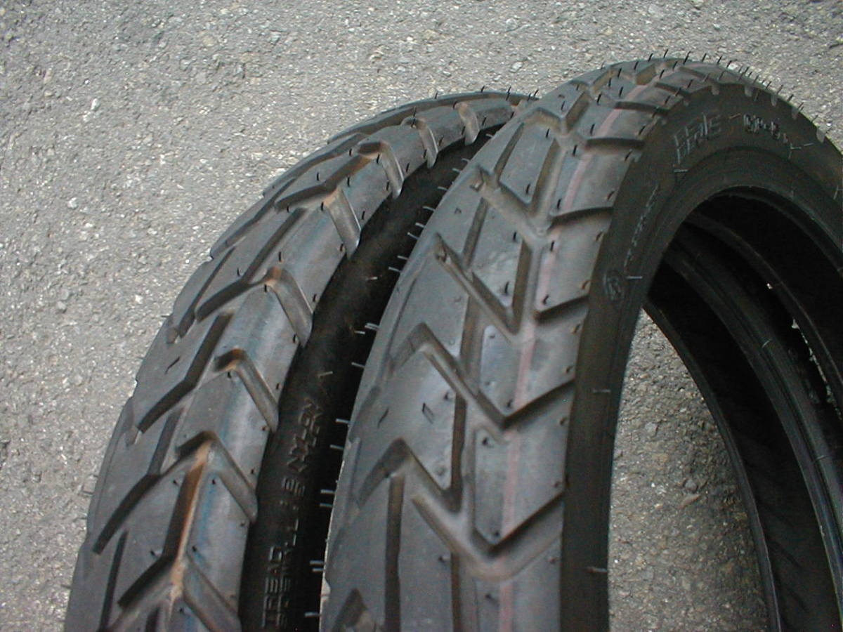 中古タイヤ IRC GP-5 80/90-17 フロント用＆リヤ用 前後セット バリ山