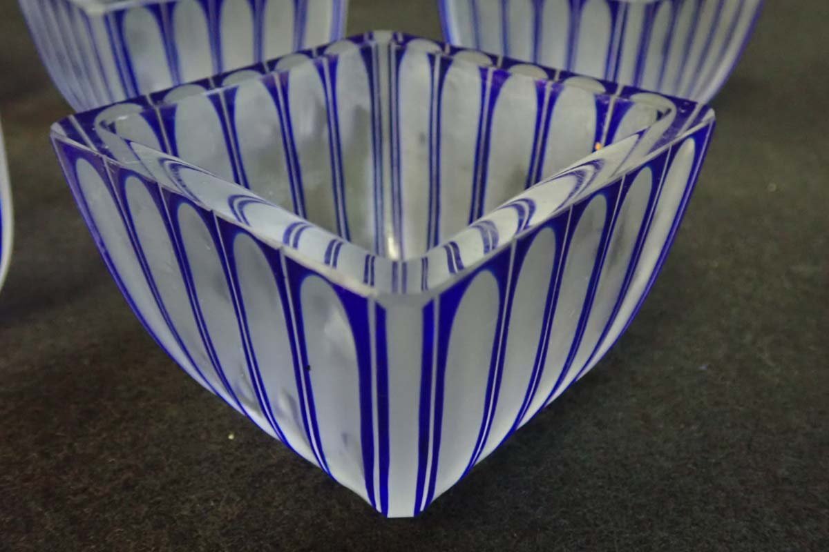 I-133 涼しげなガラス小鉢 5客 美品 箱無し 【公式通販】