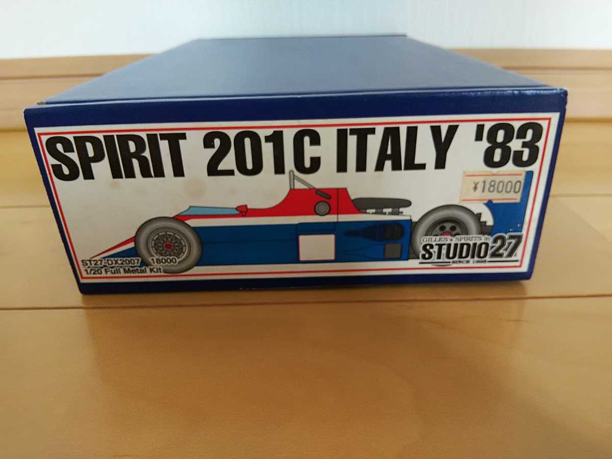 未組立 STUDIO27 1/20 HONDA SPIRIT 201 British \'83 スタジオ27 ホンダ スピリット 40 1983 GP フルメタルキット ミニカー F1 モデルカー 1&frasl;20 スタジオ27 STUDIO27 kit Original TAM20026