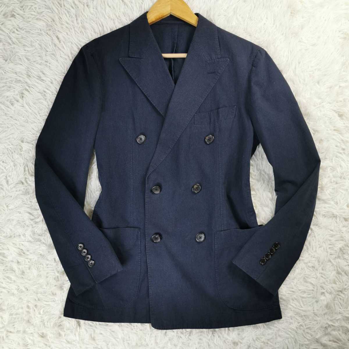 涼しさ◎】UNITED ARROWS サマーテーラードジャケット ダブル リネン 