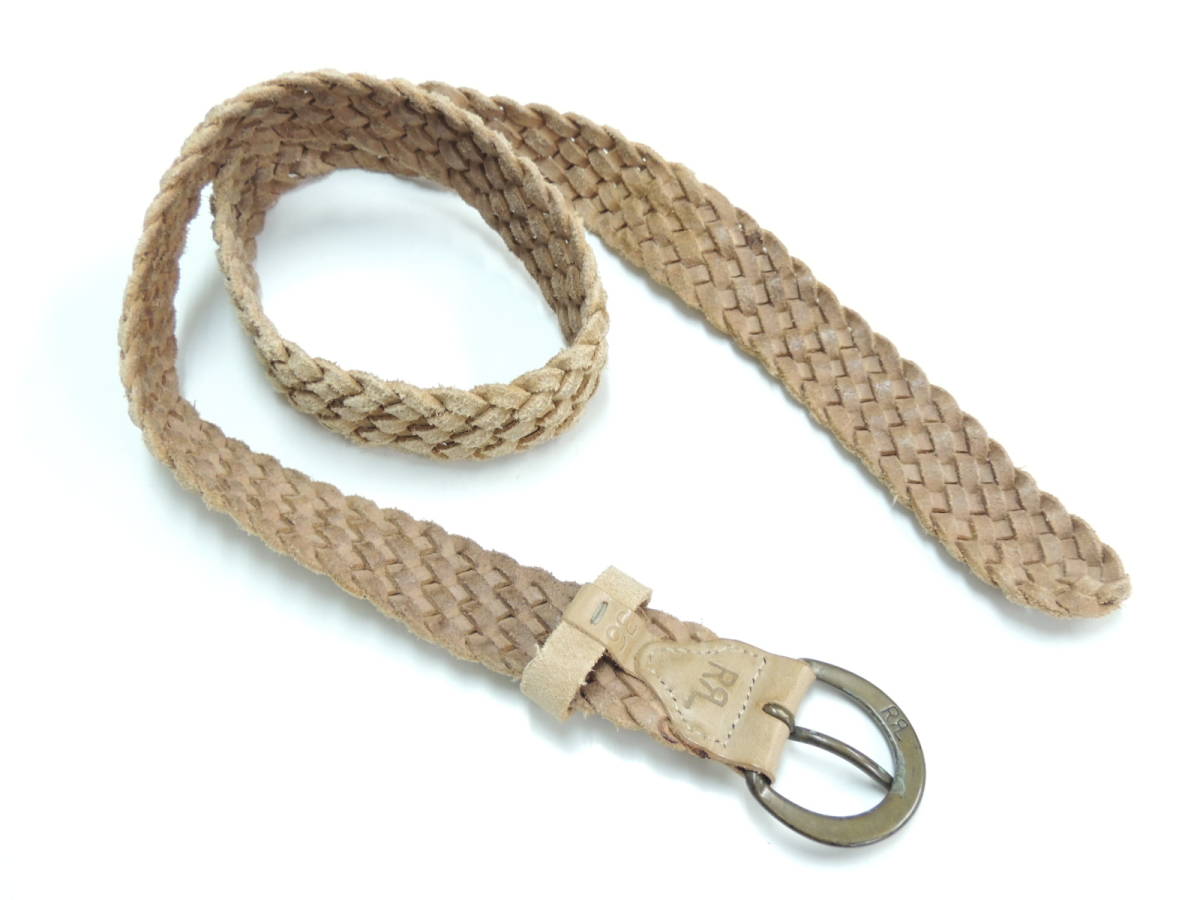 ◇ 美品 ダブルアールエル RRL ラフアウト スエード レザー イントレ 