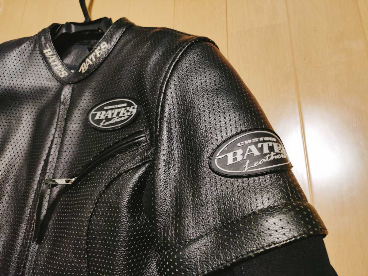 BATES ベイツ レザージャケット パンチング 2way パンチングレザー
