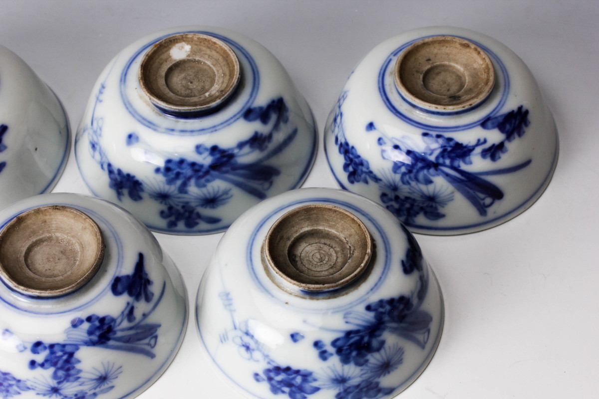 古伊万里染錦手皿小鉢5客アンティークお値下げしました。