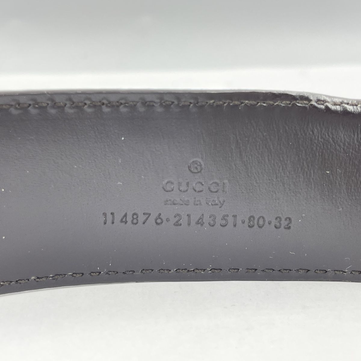 S739-A34-368 GUCCI グッチ レディース ベルト 114876 214351 80・32