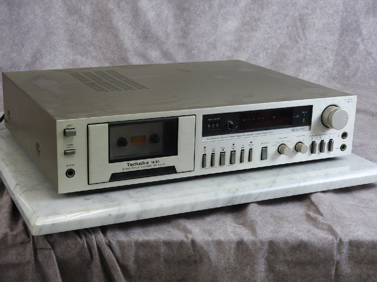 Technics M-45 カセットデッキ　動作良好 ☆Technics RS-M45 カセットデッキ ☆ジャンク☆ J Technics RS-M45