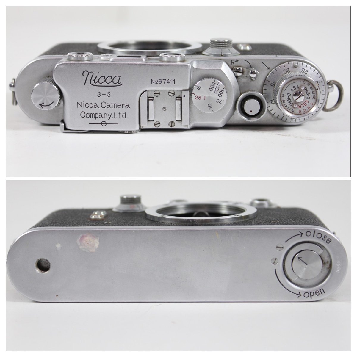 〇 Nicca 3-S レンジファインダー フィルムカメラ ボディ Leica 〇 Nicca 3-S レンジファインダー フィルムカメラ ボディ Leica