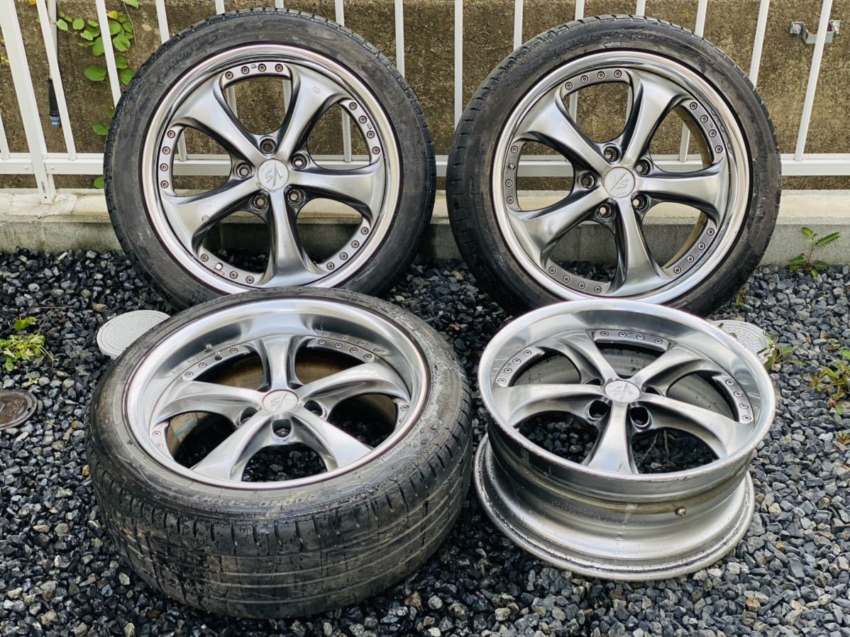 WORK VS-KF 18インチ ブラックバーニング VSKF 7.5J 8.5J 4本 ワーク