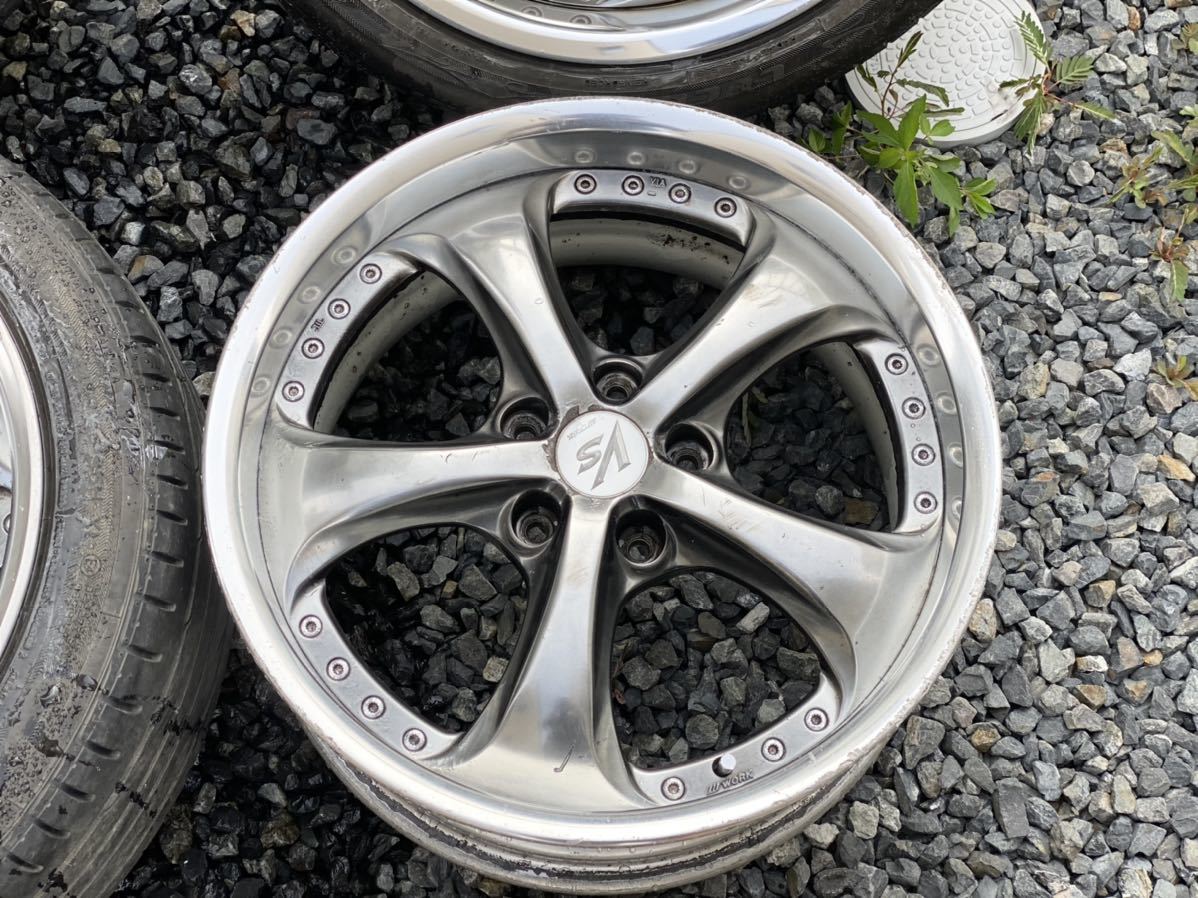 WORK VS-KF 18インチ ブラックバーニング VSKF 7.5J 8.5J 4本 ワーク