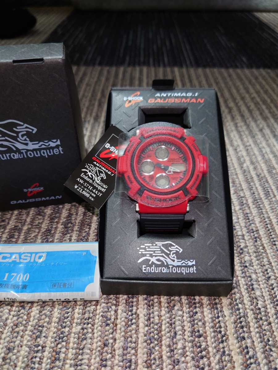 未使用◆G-SHOCK ガウスマン レッド◆AW-571E-4A3T