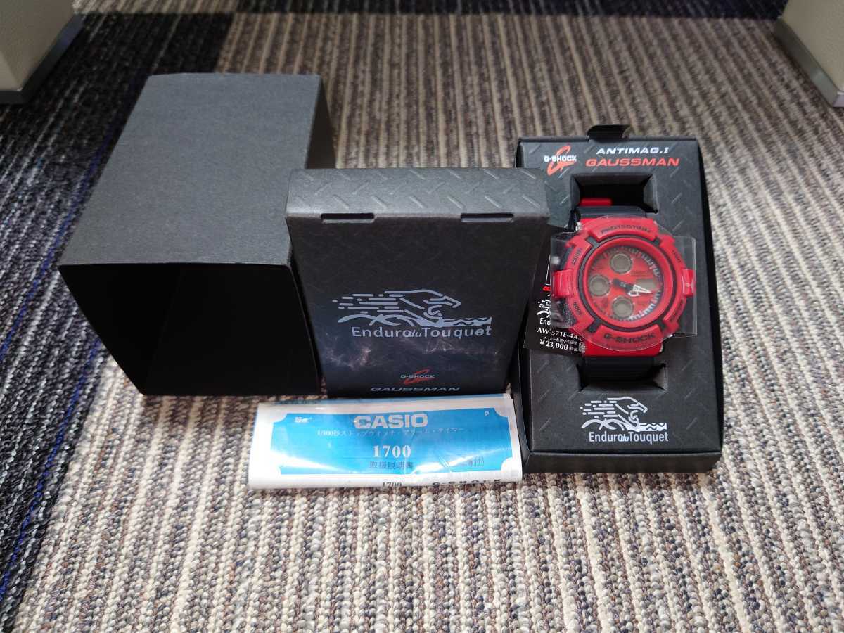 未使用◆G-SHOCK ガウスマン レッド◆AW-571E-4A3T