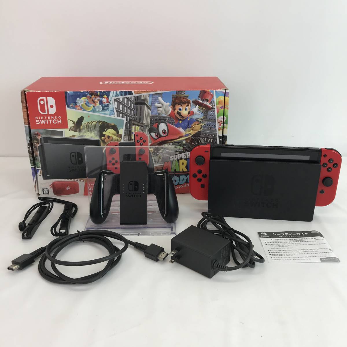 No.3014 ☆1円～【SW】Nintendo Switch 本体(スーパーマリオオデッセイ