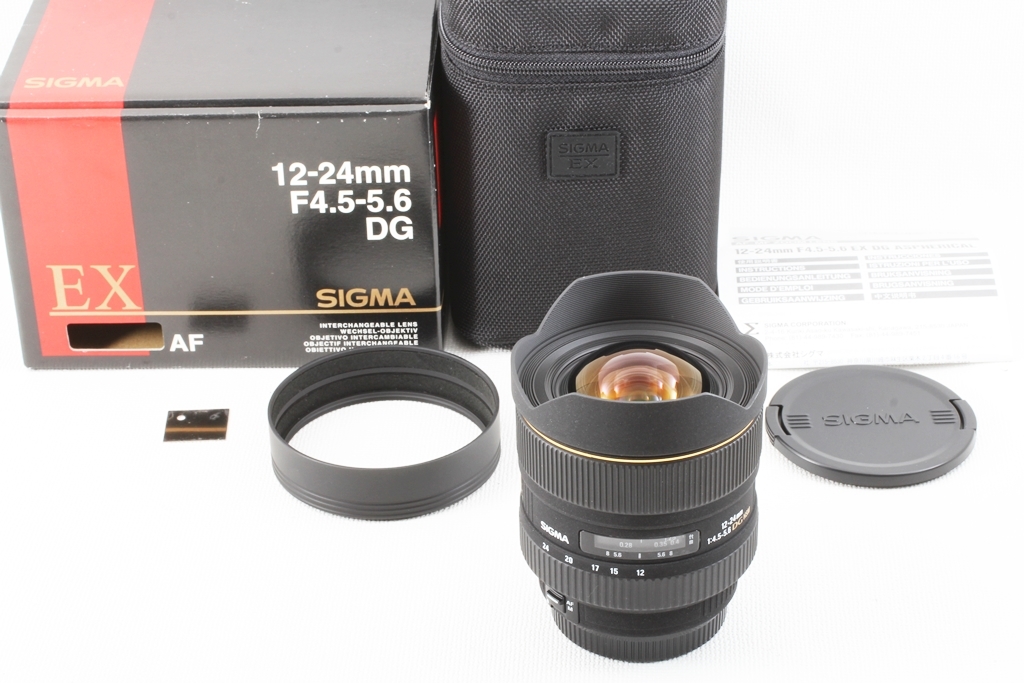 極上品◆SIGMA シグマ 12-24mm F4.5-5.6 EX DG HSM Nikon ニコン◆超広角ズームレンズ/A121