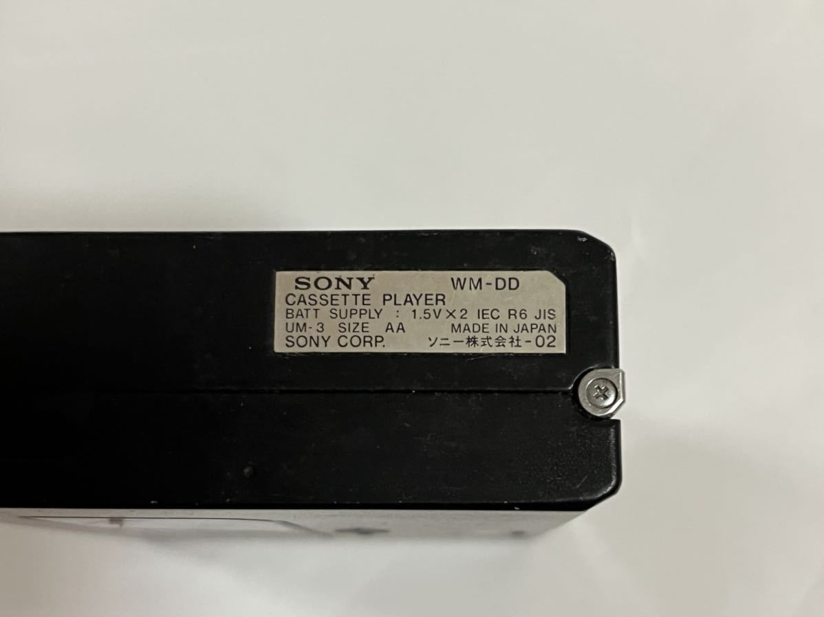 K20201216 SONY WALKMAN WM-DD ソニー カセットウォークマン ブラック ジャンク Sony WM-DD Walkman Rare] Red WM-DDII