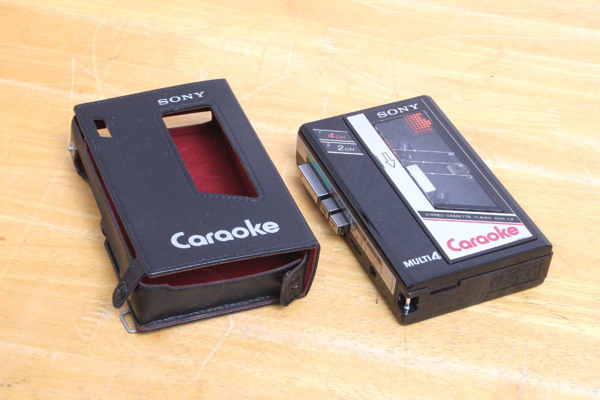 ★『世界最小のカラオケ練習機！』SONY ANK-L2 ★ カセットプレーヤー 美品】 SONY ソニー ポータブルカセットプレーヤー ANK-L2 ケース付