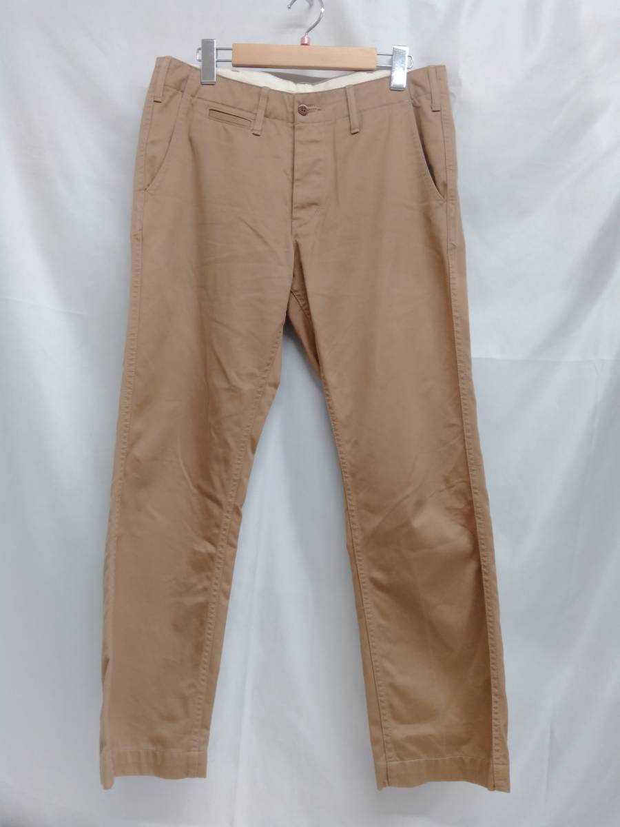 BURGUS > PLUS バーガスプラス PLUS（バーガスプラス） トラウザース bottoms Lot.401 HINOYA | チノパン BUTTON ボタンフライ Official モダンコバートブラックトラウザーズ 0