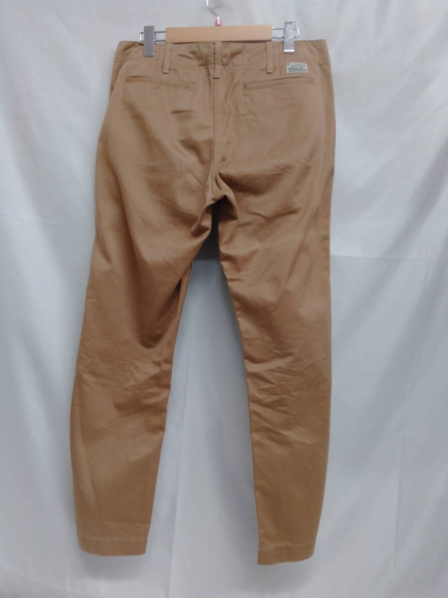 BURGUS > PLUS バーガスプラス PLUS（バーガスプラス） トラウザース bottoms Lot.401 HINOYA | チノパン BUTTON ボタンフライ Official モダンコバートブラックトラウザーズ 0