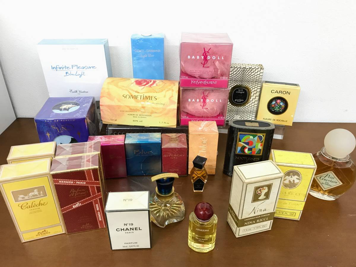 さ FY442 香水 おまとめ CHANEL/HERMS/NINA RICCI/イヴサンローラン/DOLCE＆GABBANA/GIVENCHY/Chloe他 品 100サイズ(シャネル)｜売買されたオークション情報、yahooの商品情報をアーカイブ公開 - オークファン シャネル
