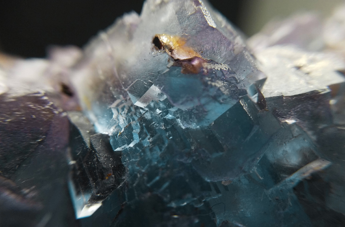 290g 黒い森 フローライト 蛍石 クラスター 結晶 原石 標本 約1451ct 