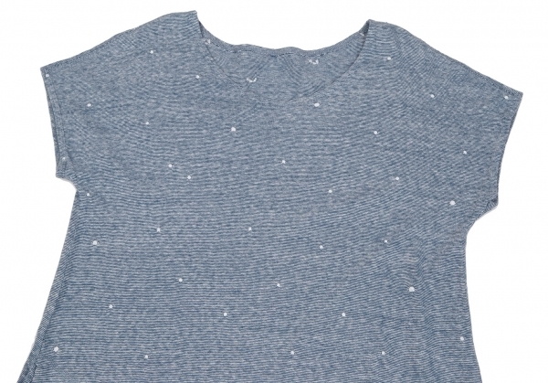 ヨーガンレールJURGEN LEHL コットンドット刺繍フレンチスリーブ