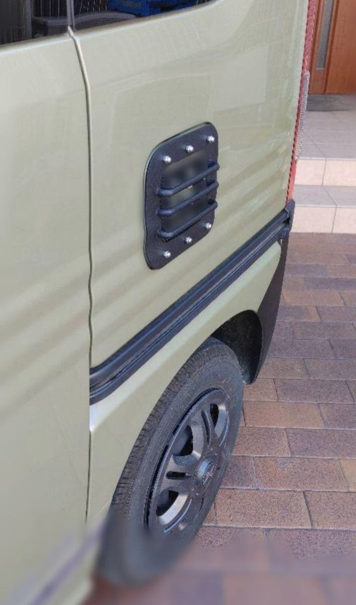 ワイルド感up！立体型！ホンダ NVAN 給油口カバー フュエールタンク