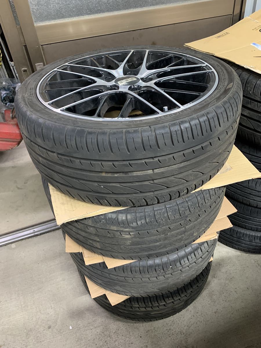 BBS GERMANY BBS CS サテンブラック/ダイヤモンドカット 7.5j＋38/225 