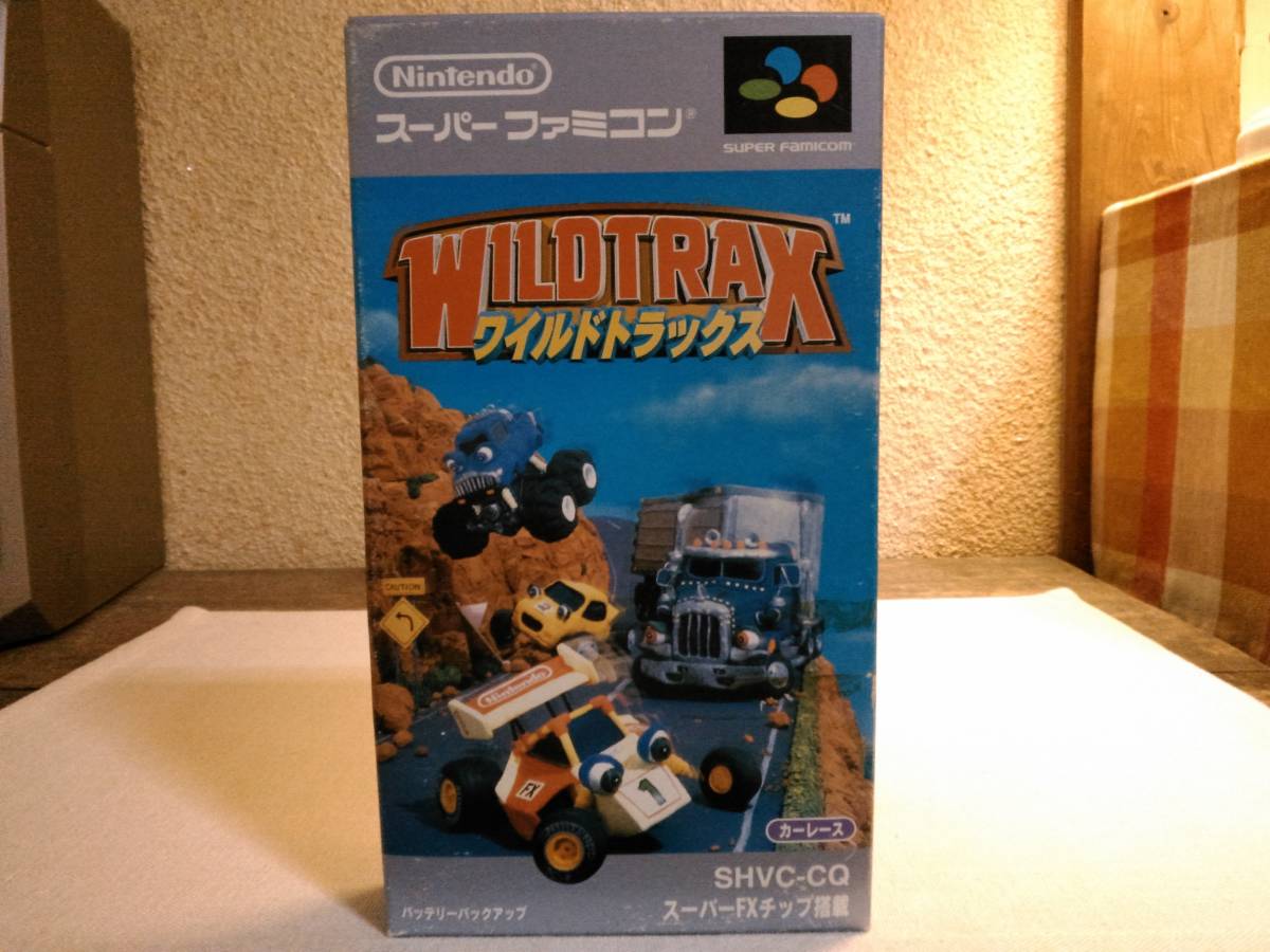 開封確認 ワイルドトラックス WILD TRAX スーパーFXチップ搭載 任天堂 