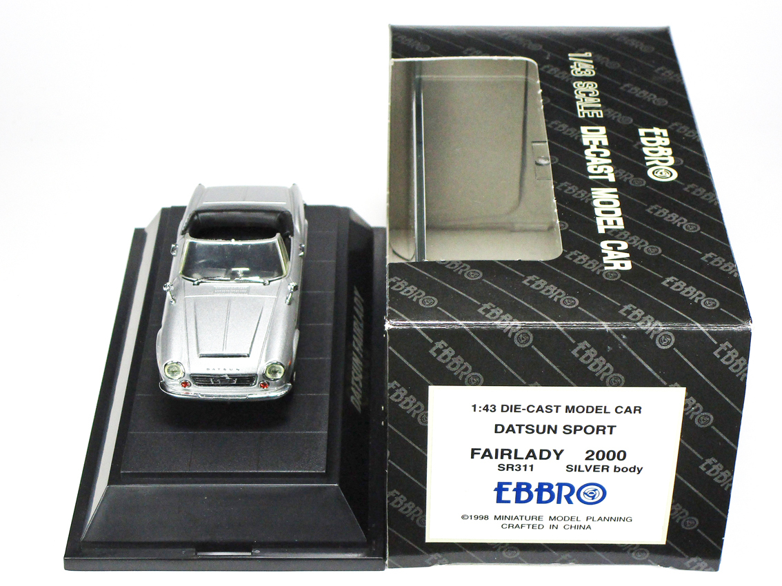 エブロ黒箱◇ダットサン・フェアレディ2000(SR311)◇シルバー◇1/43 