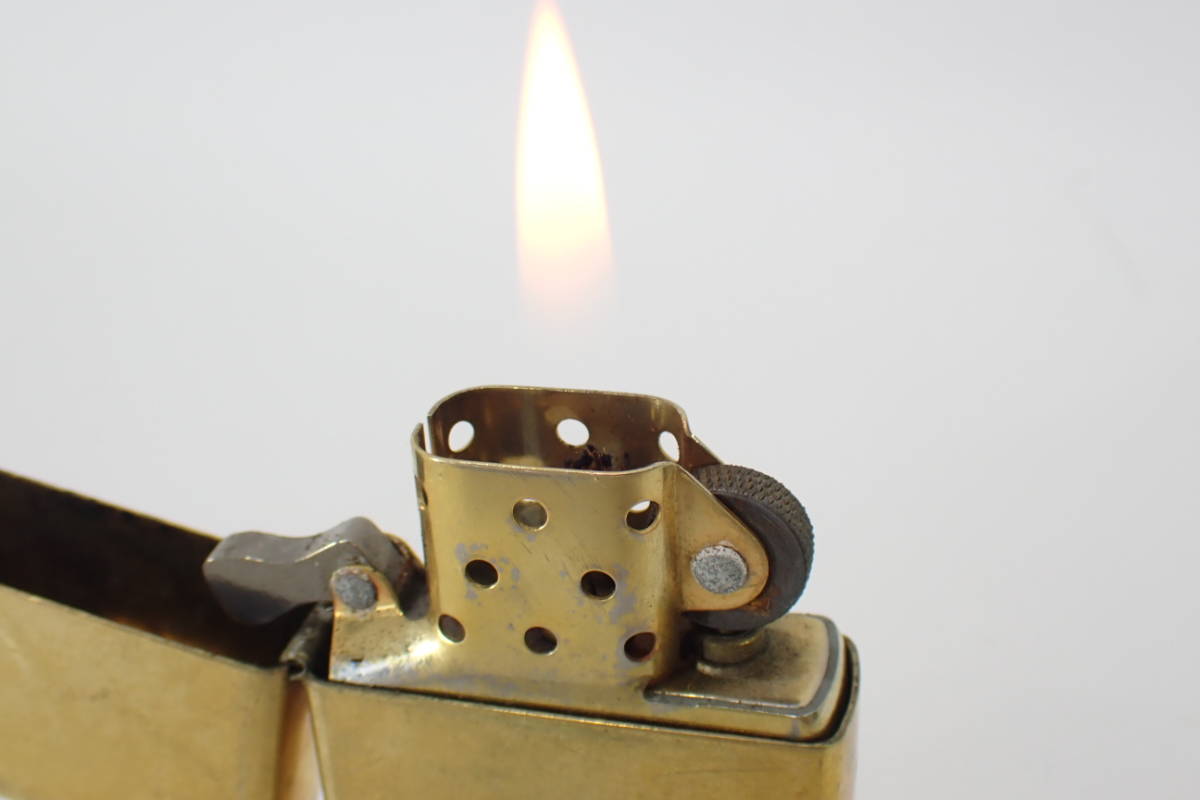 23084【 A ZIPPO XIV 】1937 REPLICA レプリカ フラットトップ ダイヤゴナル斜め線 1998年ジッポー ビンテージ ゴールドカラー着火確認済み Replica 0 Polish Series cheap Silver