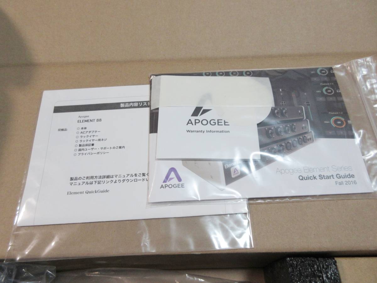 Apogee Element 88 中古 アポジー Thunderbolt 接続　8 マイクプリアンプ