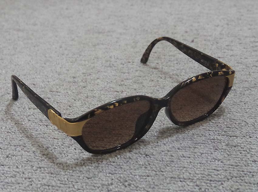 □Christian Dior レトロ サングラス茶ブラウンべっ甲ゴールド2906A
