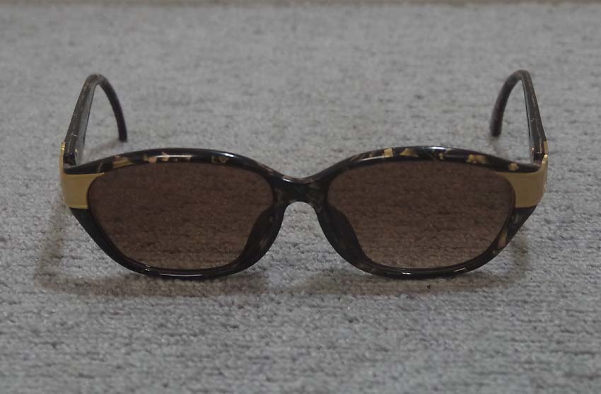 □Christian Dior レトロ サングラス茶ブラウンべっ甲ゴールド2906A