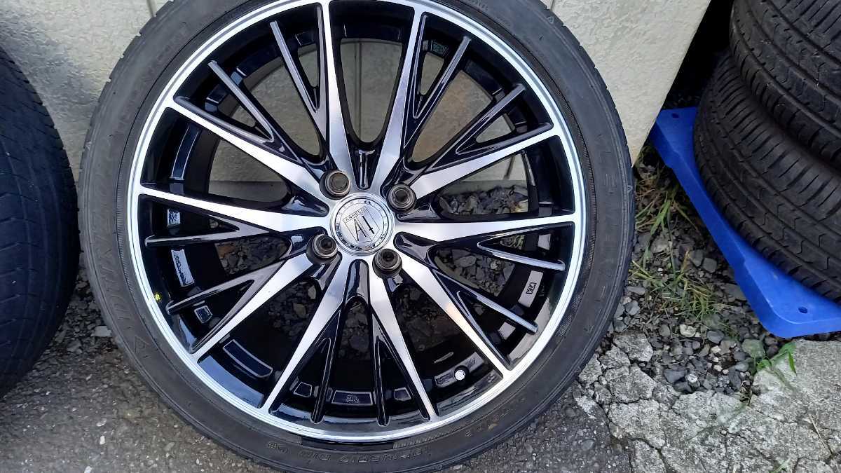 アネーロコラソン 17インチ 7J +42 PCD100 4H 195/45R17 アクア bB 