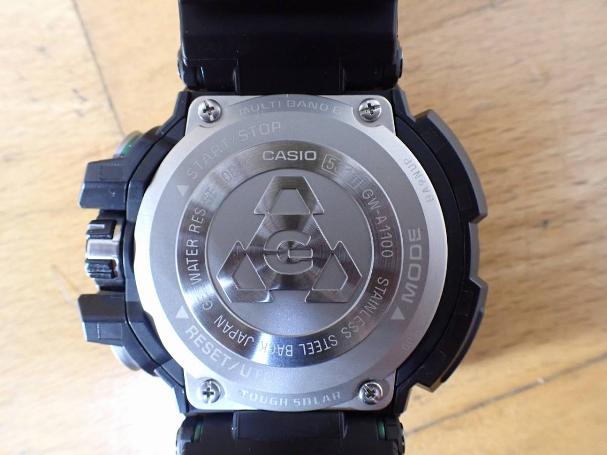 中古 腕時計 CASIO G-SHOCK GW-A1100-1A3JF MASTER OF G GRAVITYMASTER 