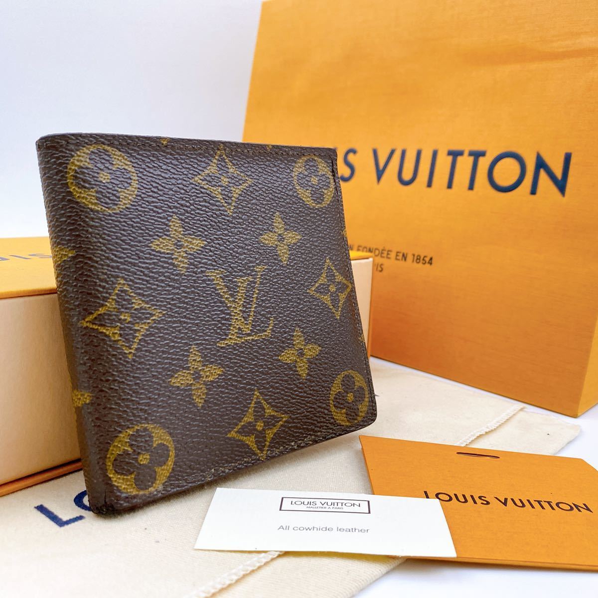 HOT，大人気 A428 正規品 LOUIS VUITTON ルイヴィトン モノグラム ポルトフォイユ マルコ 二つ折り財布 小銭入れ付 ウォレット M61675 CA4182(モノグラムライン)｜売買されたオークション情報、yahooの商品情報を 服飾小物