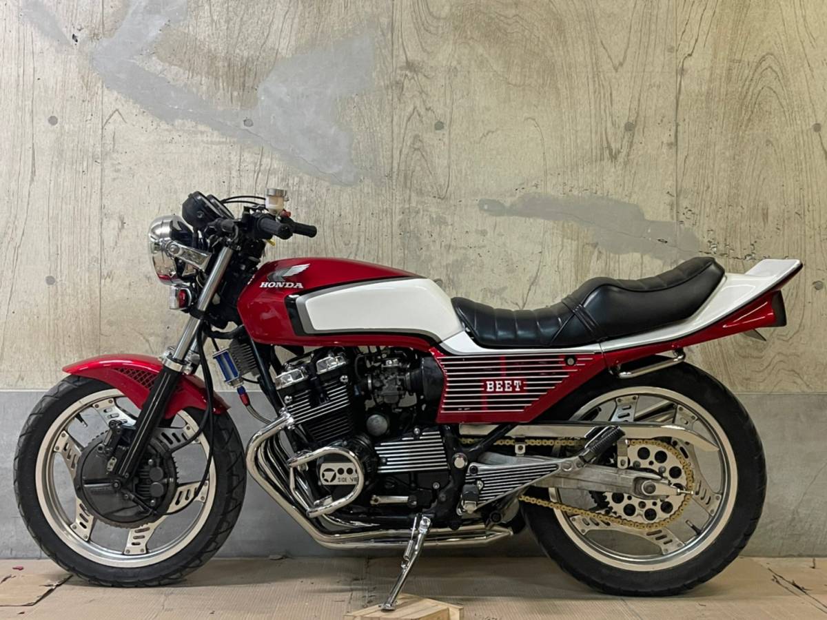 Y7 CBX400F 外装セット 赤白2型 カラー/中古 美品 塗装後 未使用NC07