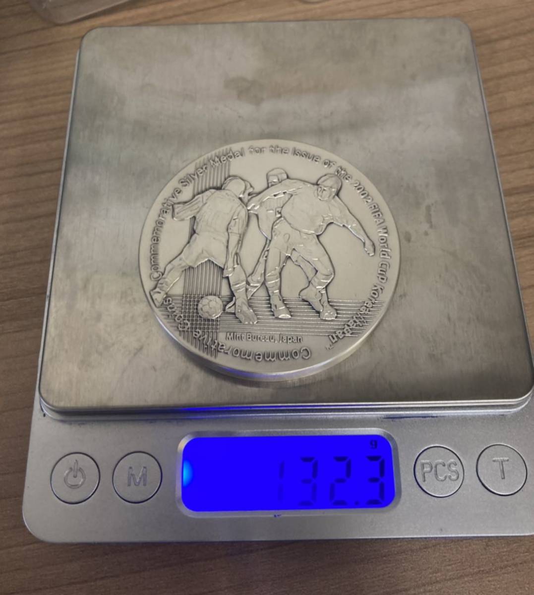 純銀メダル 2002 FIFAワールドカップ 記念貨幣発行メダル SILVER1000