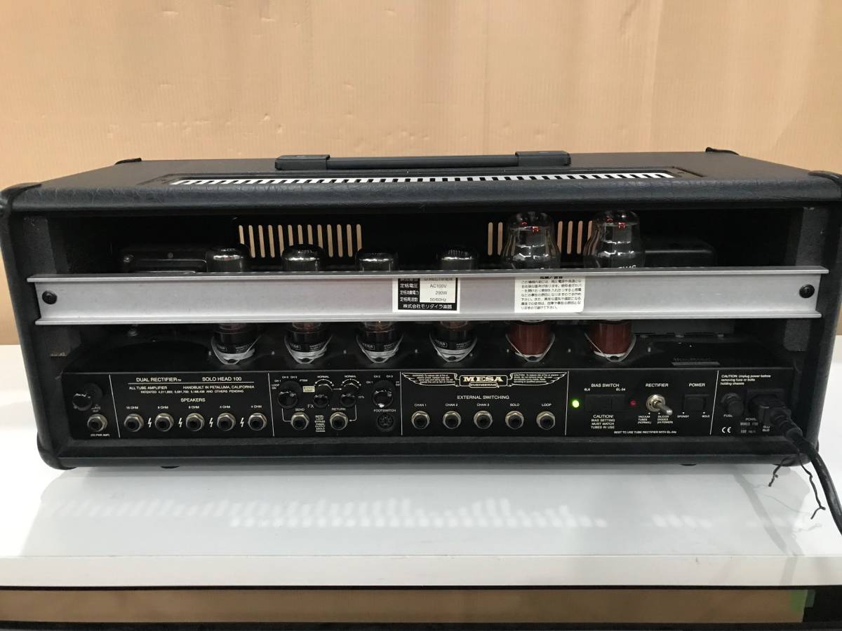 通電OK! MESA BOOGIE DUAL RECTIFIER SOLO HEAD メサブギー 真空管 
