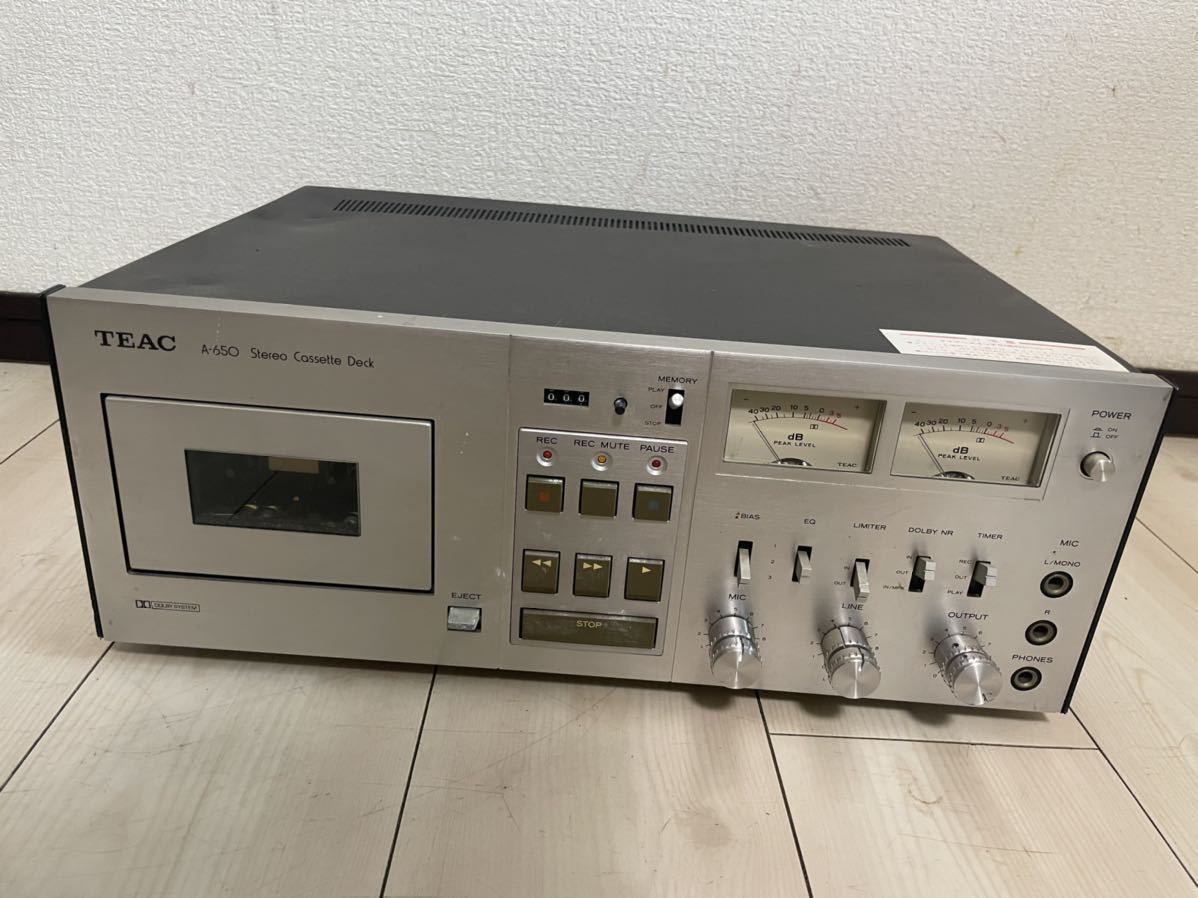 TEAC ティアック カセットデッキ A-650 ジャンク品 TEAC ステレオ