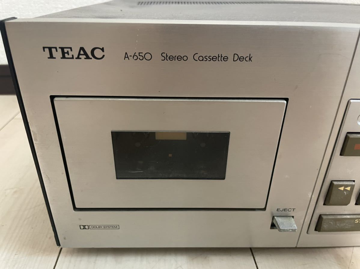 TEAC ティアック カセットデッキ A-650 ジャンク品 TEAC ステレオ