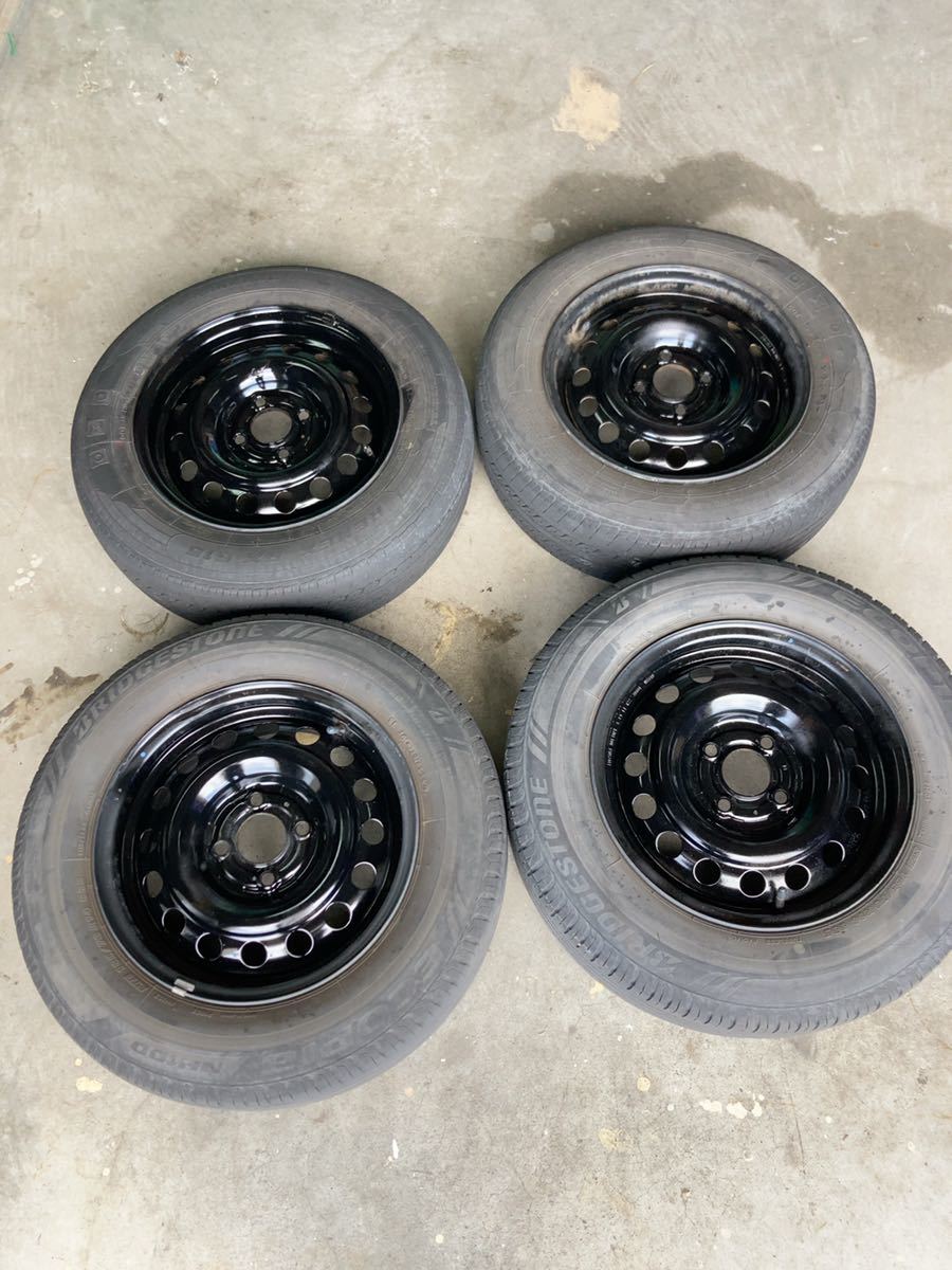 中古 4本セット 】 日産 ノート E12 純正 スチール・鉄ホイール 