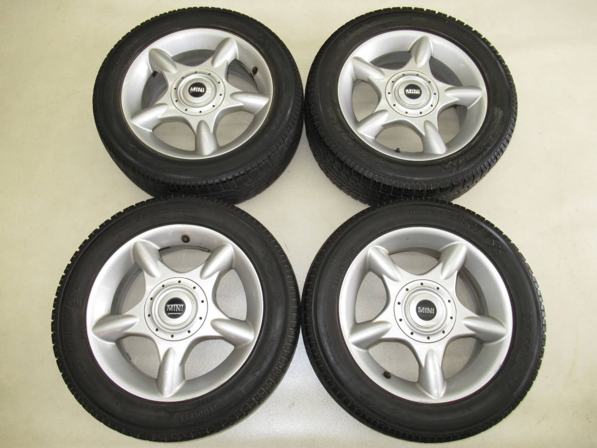 4穴ミニクーパー R50 R53 R55 R56 MINI純正ツインスポーク 4穴ミニクーパー R50 R53 R55 R56 MINI純正ツインスポーク 4穴ミニクーパー