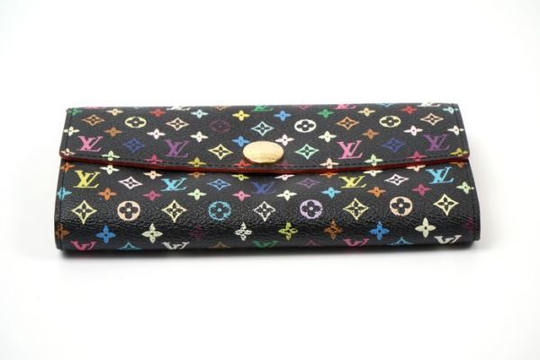 ルイヴィトン/マルチカラー ポシェットポルトモネクレディ 長財布 美品】ルイヴィトン Louis Vuitton ポシェットポルトモネクレディ 長