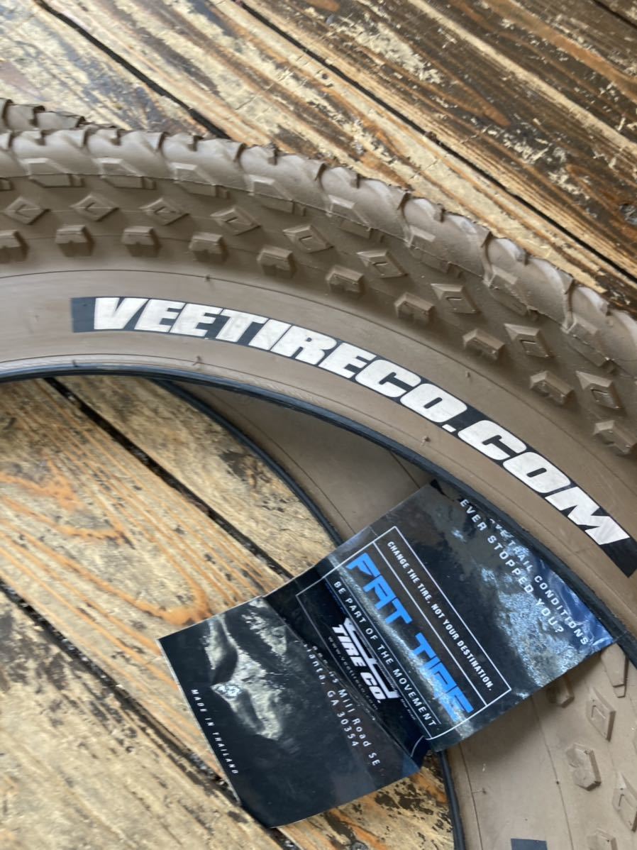 VEE TIRE Mission Command_ファットタイヤ_26×4.0_ホワイト×2本