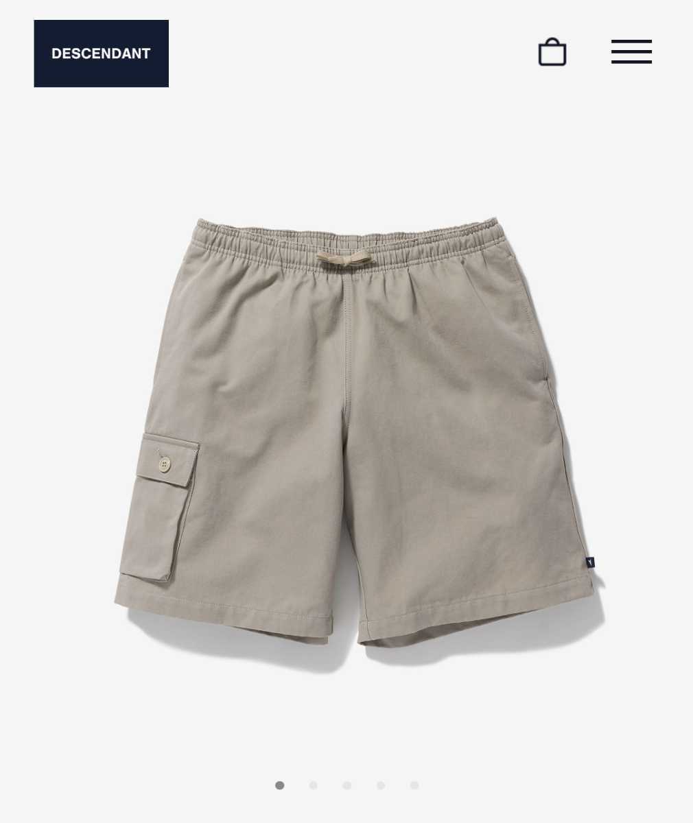 送料無料　22SS DESCENDANT MULE COTTON CHINO BEACH SHORTS OG　Khakee サイズ2 美中古 LS HOODED MULE 現貨} 全新正品公司貨 ASOS