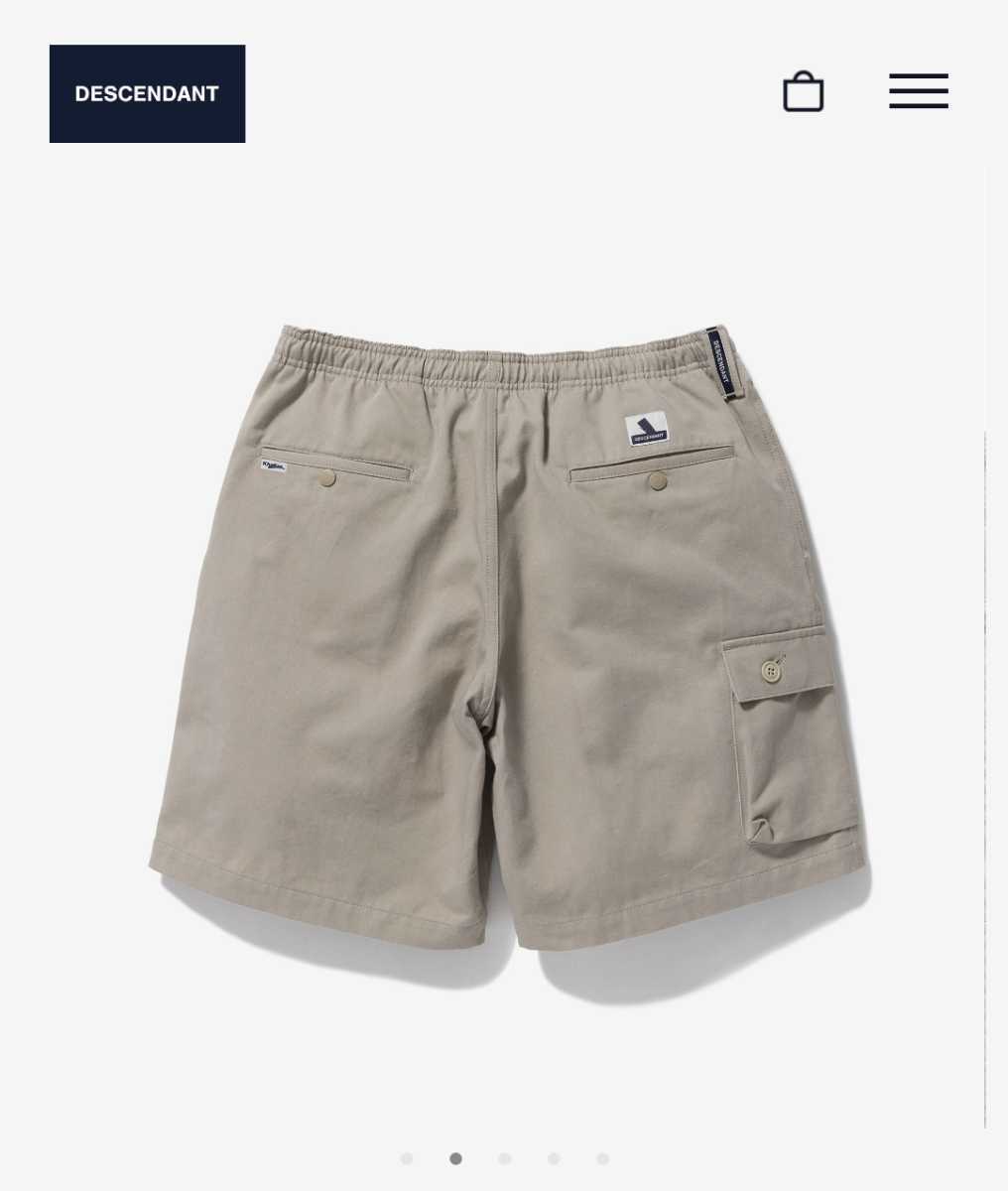 送料無料　22SS DESCENDANT MULE COTTON CHINO BEACH SHORTS OG　Khakee サイズ2 美中古 LS HOODED MULE 現貨} 全新正品公司貨 ASOS