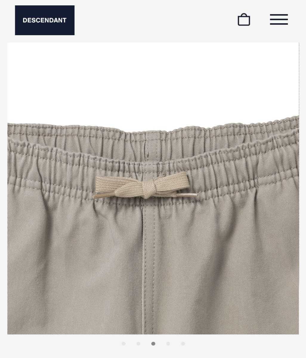送料無料　22SS DESCENDANT MULE COTTON CHINO BEACH SHORTS OG　Khakee サイズ2 美中古 LS HOODED MULE 現貨} 全新正品公司貨 ASOS