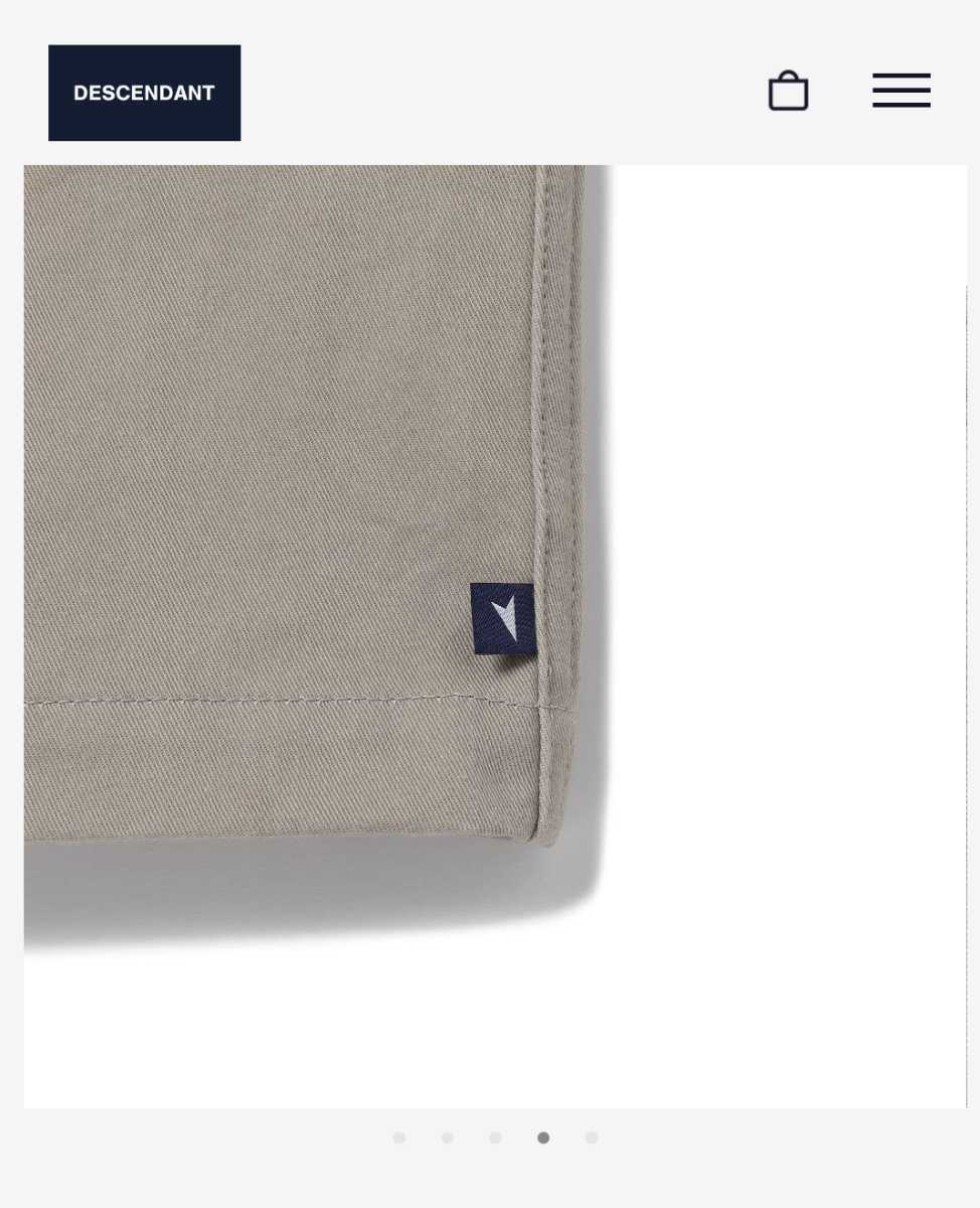 送料無料　22SS DESCENDANT MULE COTTON CHINO BEACH SHORTS OG　Khakee サイズ2 美中古 LS HOODED MULE 現貨} 全新正品公司貨 ASOS
